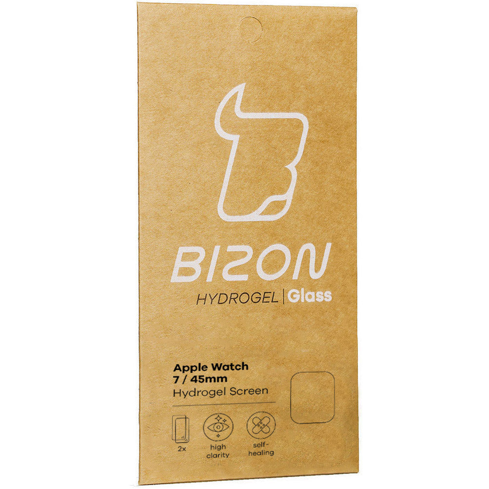 Hydrogel Folie Bizon Watch Film Hydrogel Duo v2, Apple Watch 45 mm, 2 Stück