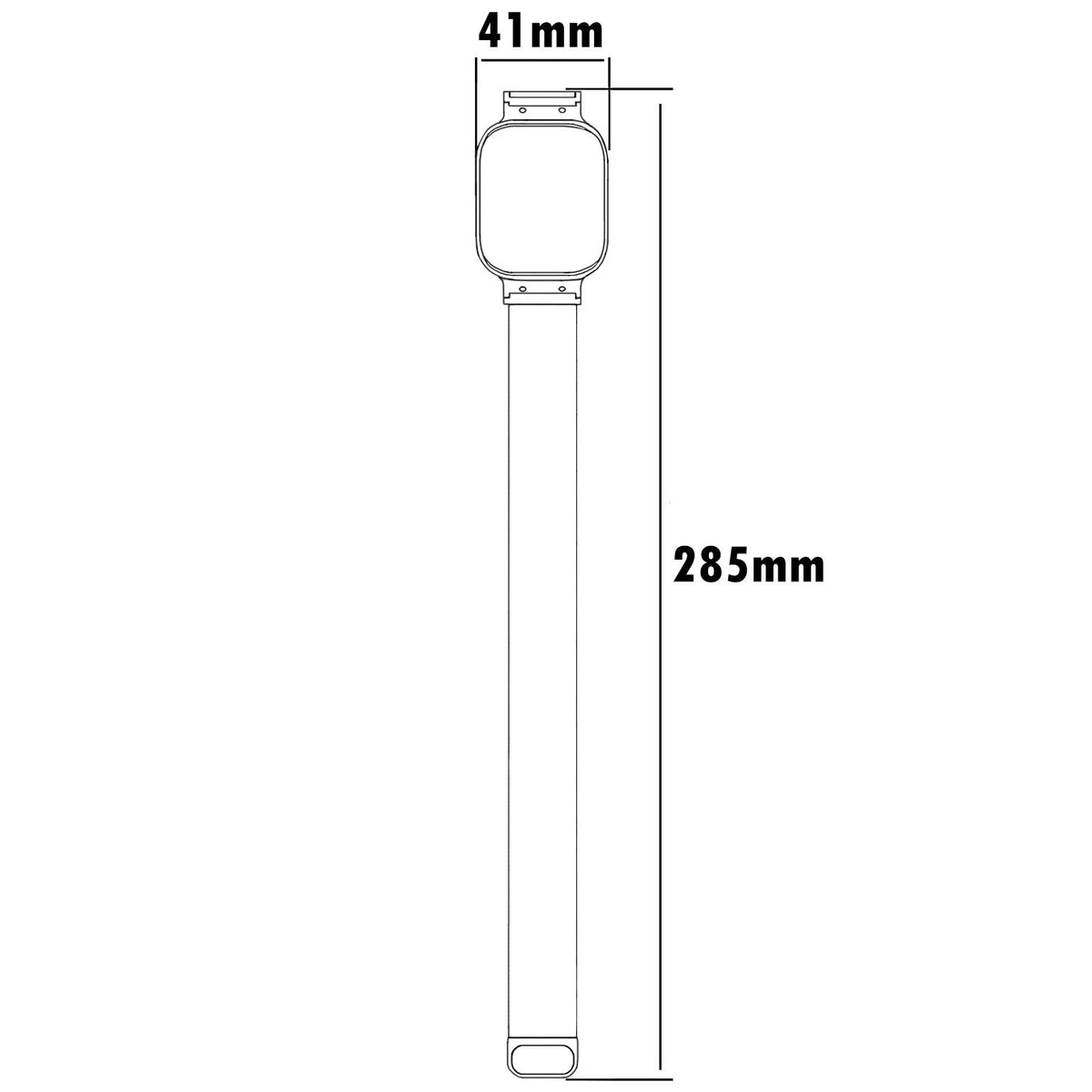 Schutzhülle mit Armband Bizon Strap + Case Watch Chain für Xiaomi Redmi Watch 3 Active, Rosegold