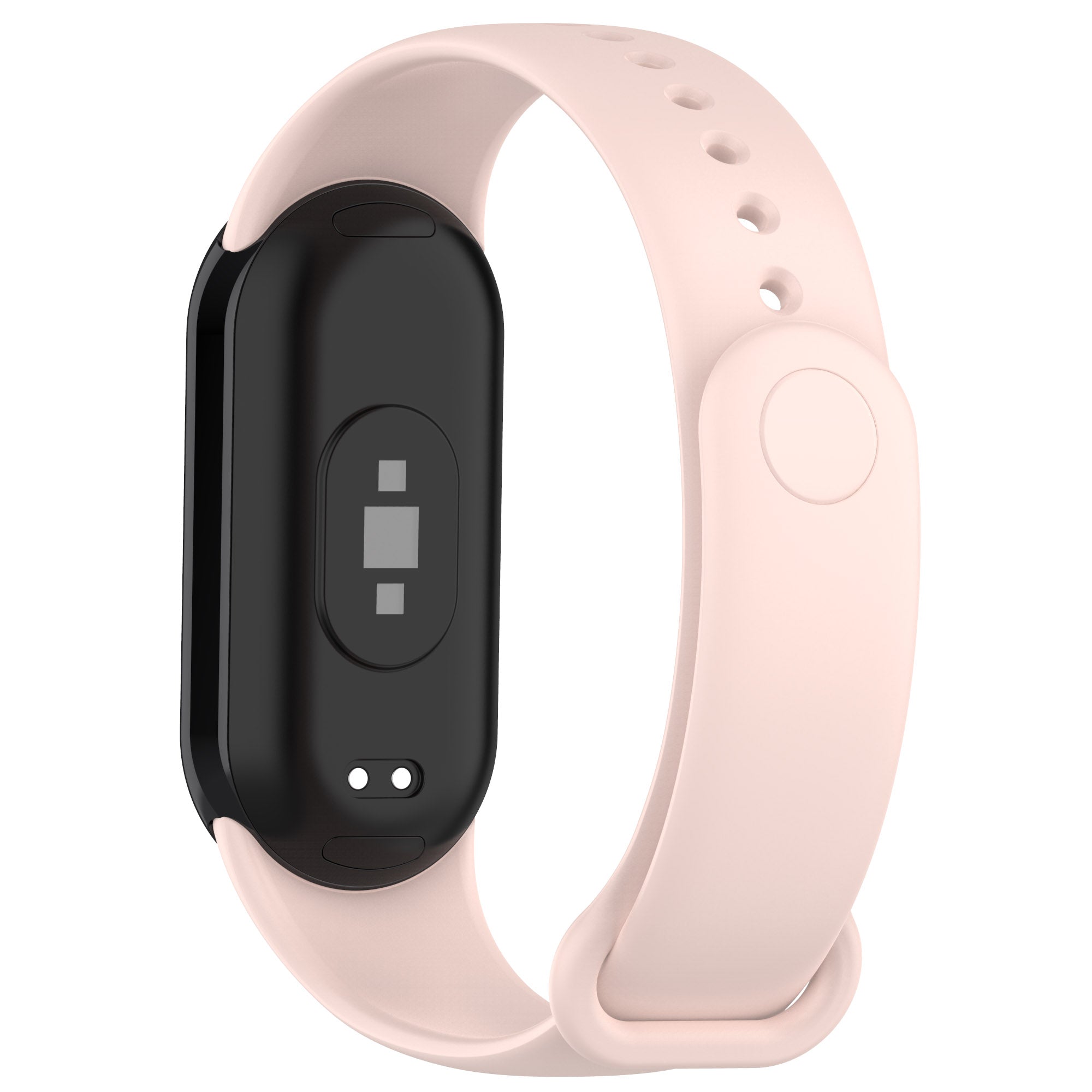 Armband Bizon Strap Watch Dots für Xiaomi Mi Smart Band 8, Hellrosa