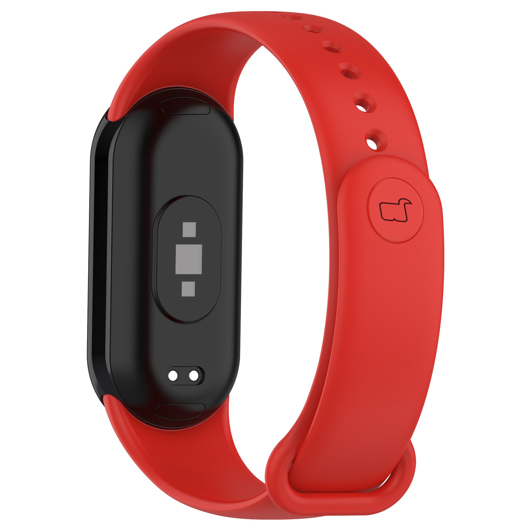Armband Bizon Strap Watch Dots für Xiaomi Mi Smart Band 8, Rot