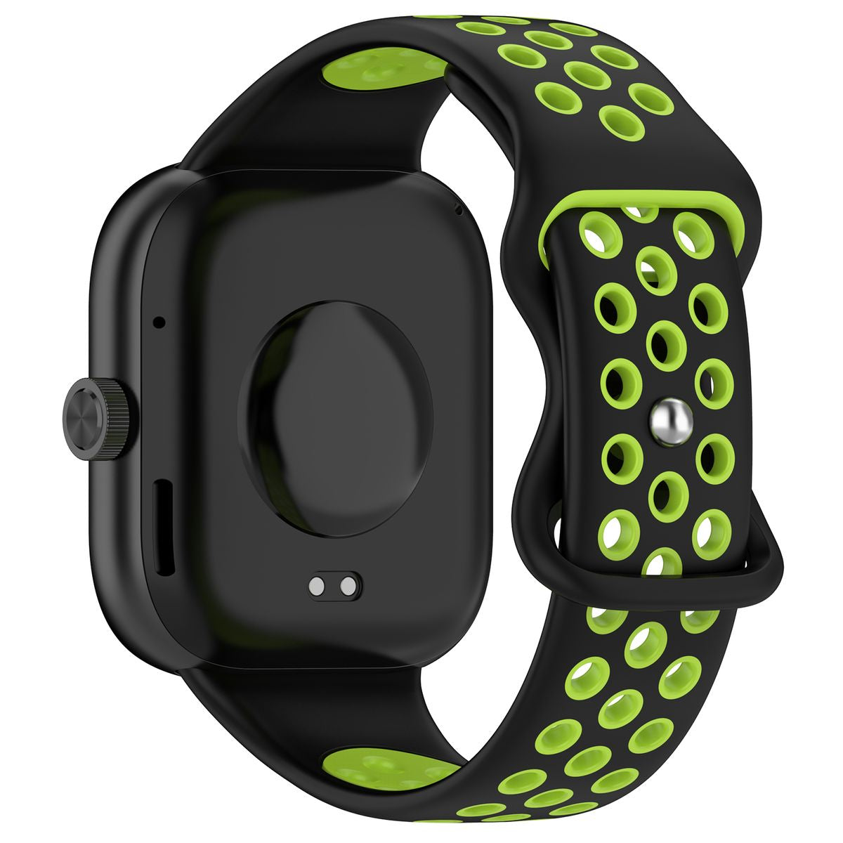 Armband für Xiaomi Redmi Watch 6/5/4 / Smart Band 9/8 Pro, Bizon Strap Watch Octo, Schwarz-Grün