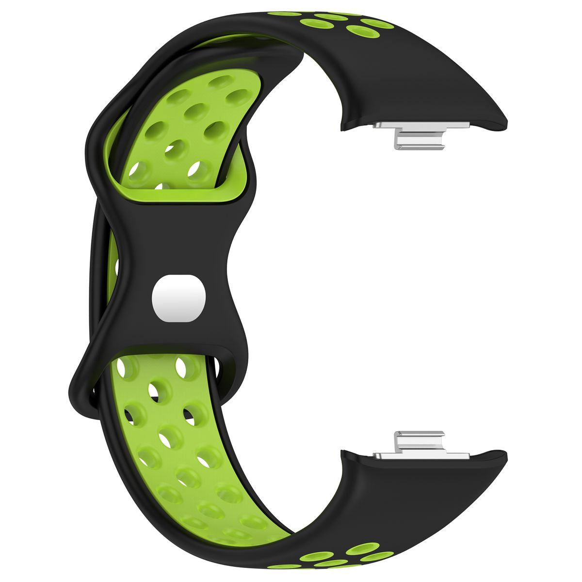 Armband für Xiaomi Redmi Watch 6/5/4 / Smart Band 9/8 Pro, Bizon Strap Watch Octo, Schwarz-Grün