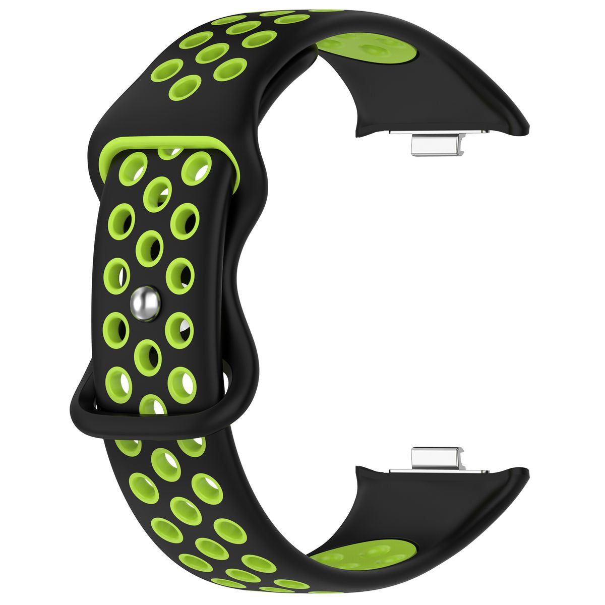 Armband für Xiaomi Redmi Watch 6/5/4 / Smart Band 9/8 Pro, Bizon Strap Watch Octo, Schwarz-Grün