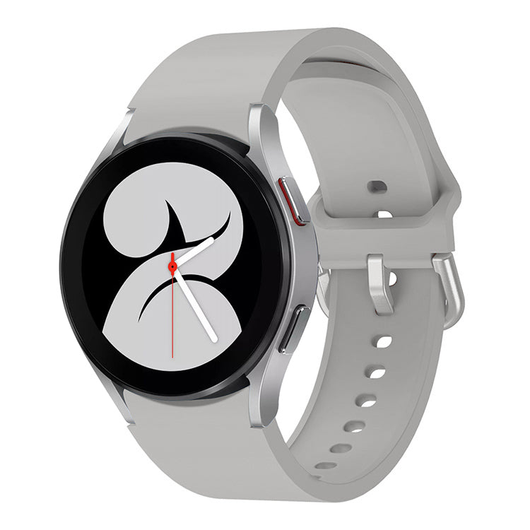 Armband Bizon Strap Watch Silicone für Galaxy Watch 20 mm, Hellgrau