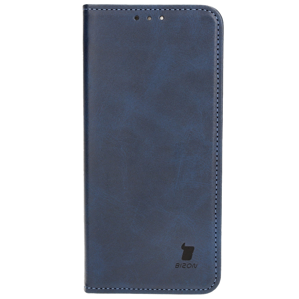 Handyhülle mit Klappe für iPhone 15 Pro Max, Bizon Case Pocket Pro, Dunkelblau
