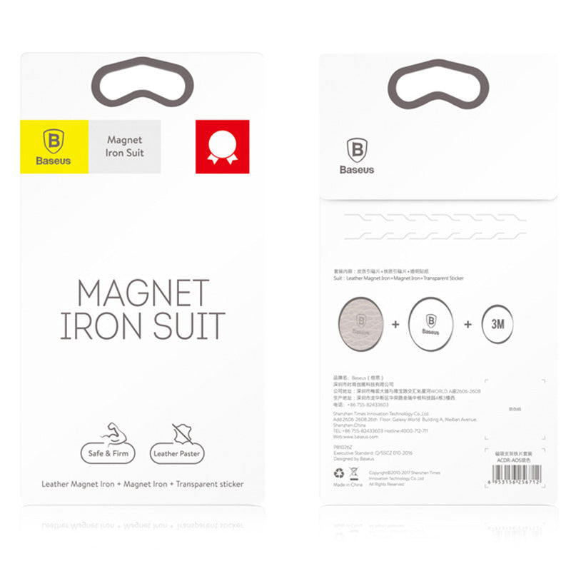 Baseus Magnet Iron Anzugträgerplatten, Silber