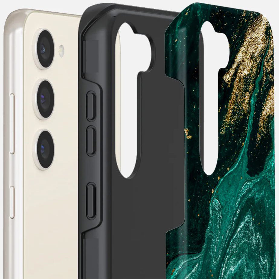 Schutzhülle für Samsung Galaxy S23, Burga Emerald Pool Tough, Mehrfarbig marine