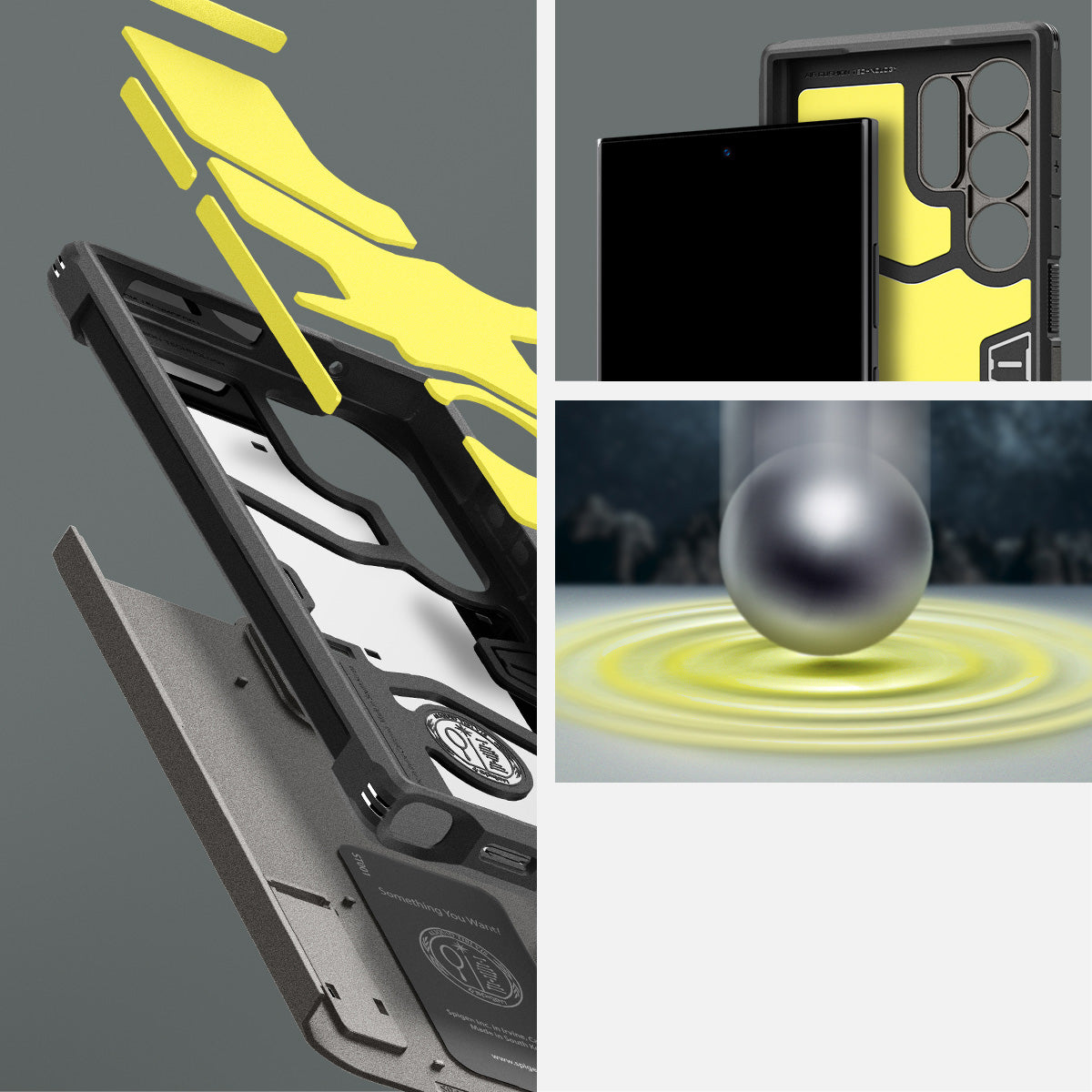Schutzhülle für Galaxy S24 Ultra, Spigen Tough Armor, Rotguss