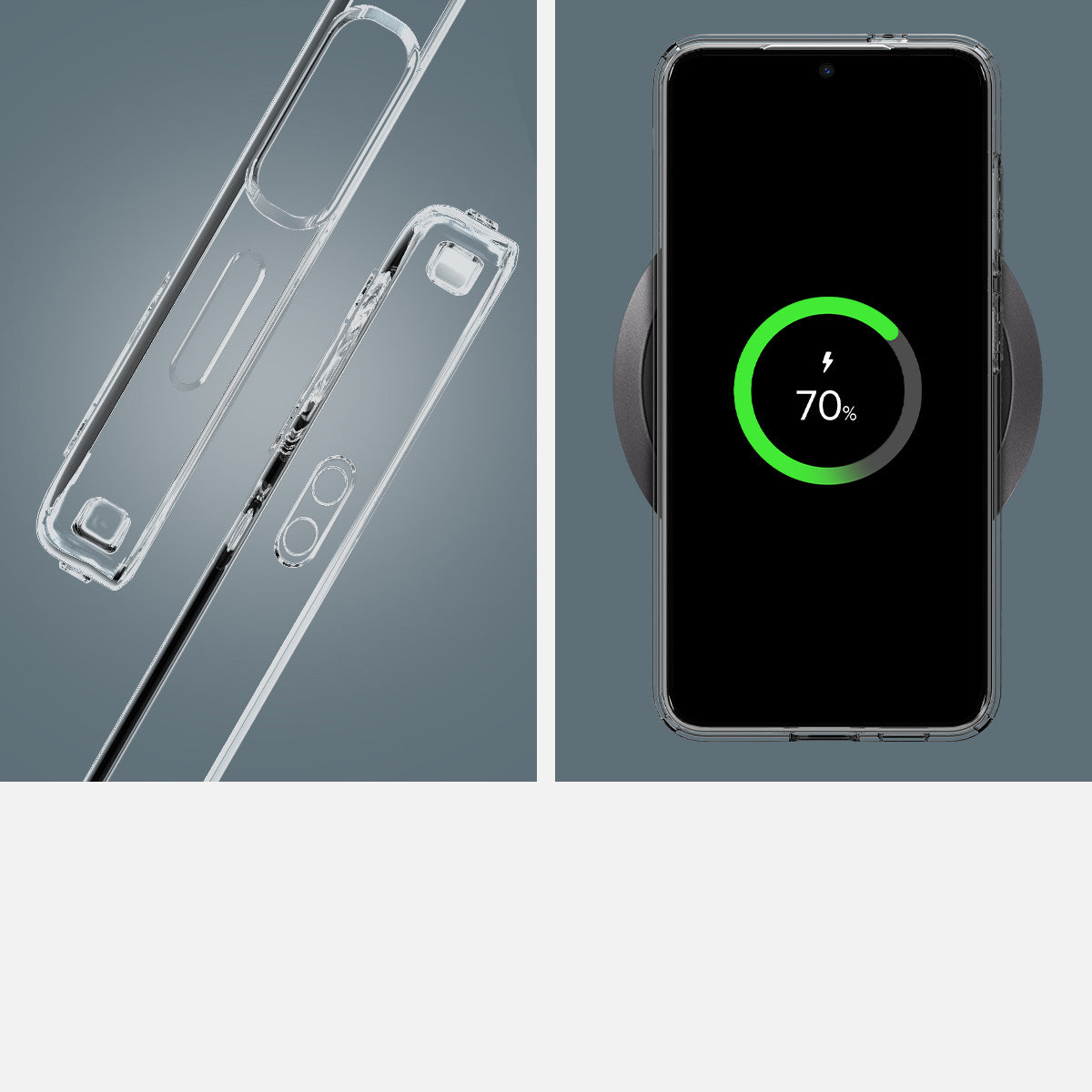 Schutzhülle für Galaxy S24, Spigen Liquid Crystal, Transparent