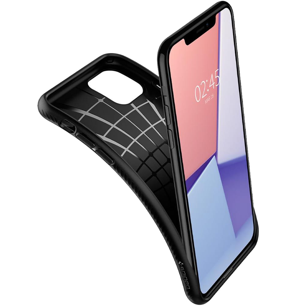 Schutzhülle Spigen Liquid Air für iPhone 11 schwarz