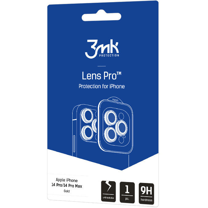 Objektivschutz 3mk Lens Protection Pro für iPhone 14 Pro / 14 Pro Max, Gold