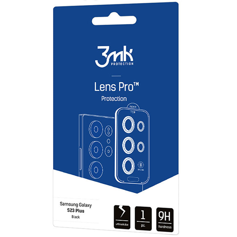 Objektivschutz 3mk Lens Protection Pro 1 Satz für Galaxy S23 Plus, Schwarz