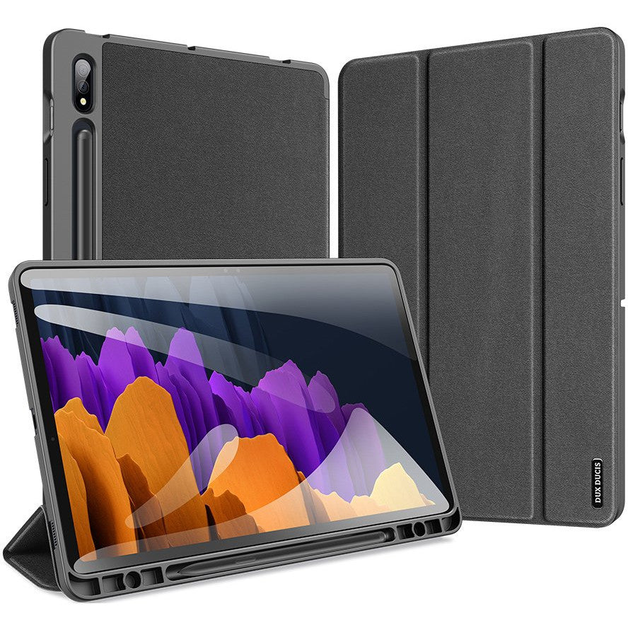 Schutzhülle Dux Ducis Domo für Galaxy Tab S7 / S8, Schwarz