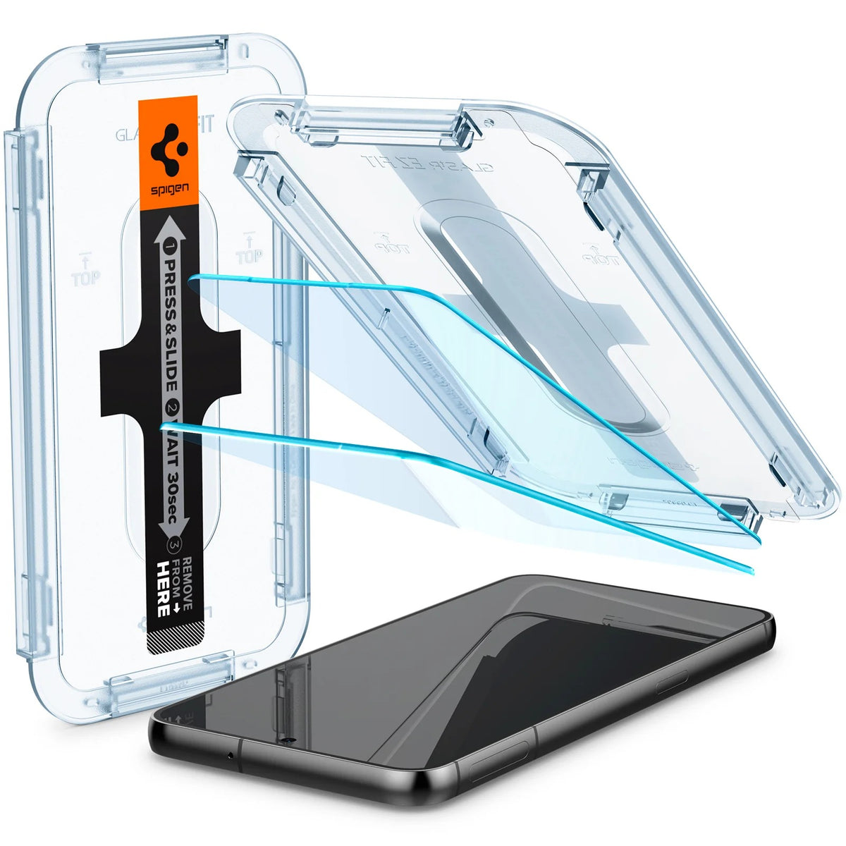 Glas für die Schutzhülle Spigen Glas.tR EZ Fit 2-Pack für Galaxy S23 Plus