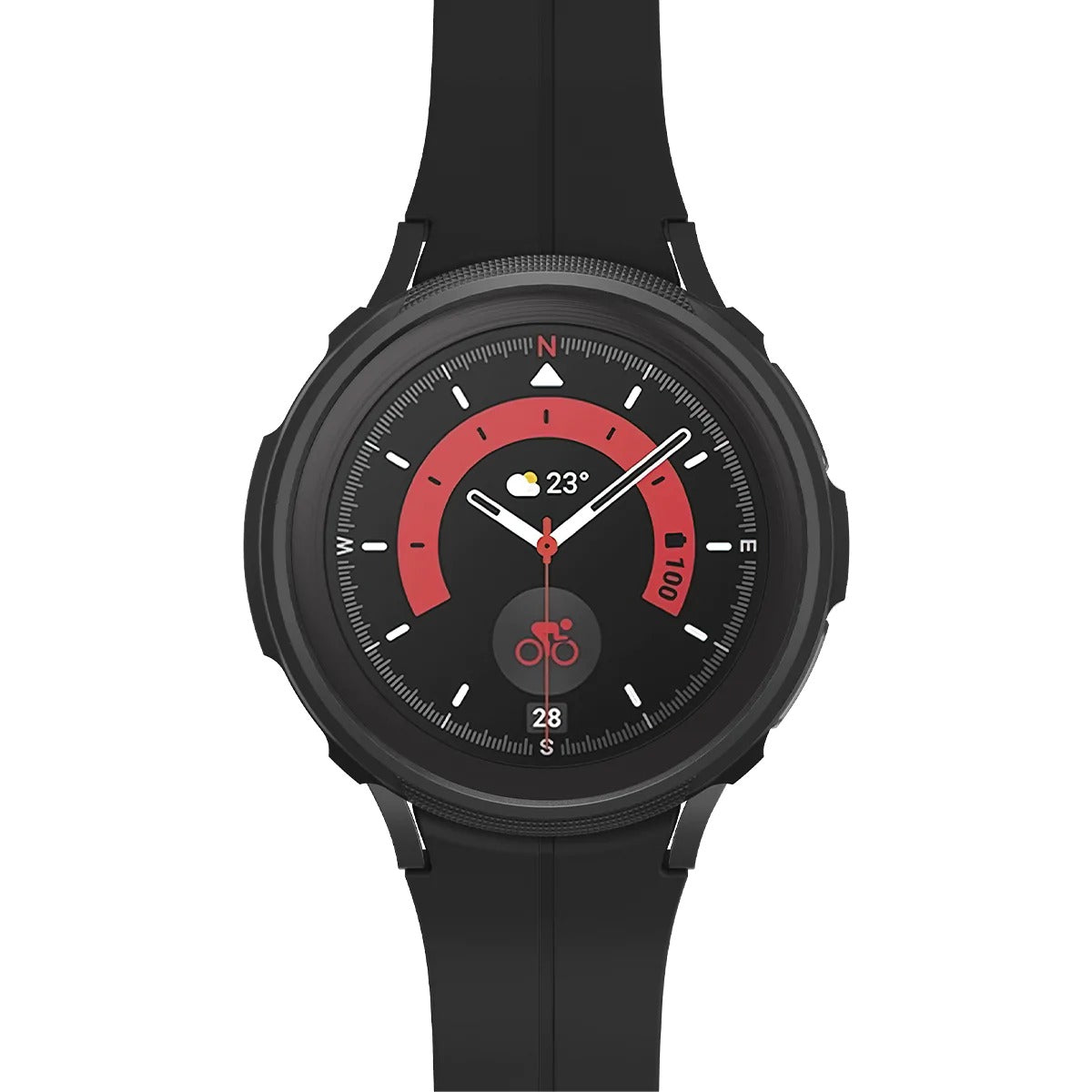 Schutzhülle Spigen Liquid Air für Galaxy Watch 5 Pro 45mm, Schwarz