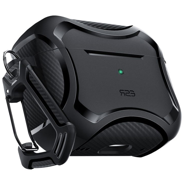 Schutzhülle ESR Cyber Armor Halolock mit MagSafe für Apple AirPods Pro 1 / 2, Schwarz