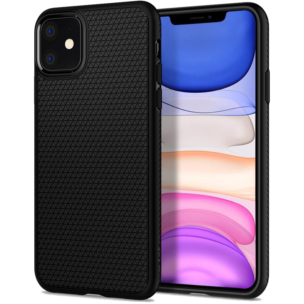 Schutzhülle Spigen Liquid Air iPhone 11 schwarz