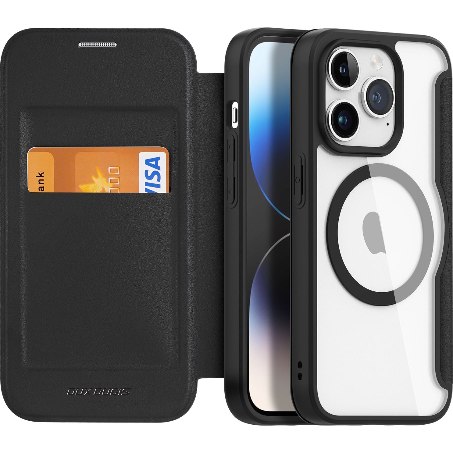 Schutzhülle Dux Ducis Skin X Pro für Apple iPhone 15 Pro, Schwarz