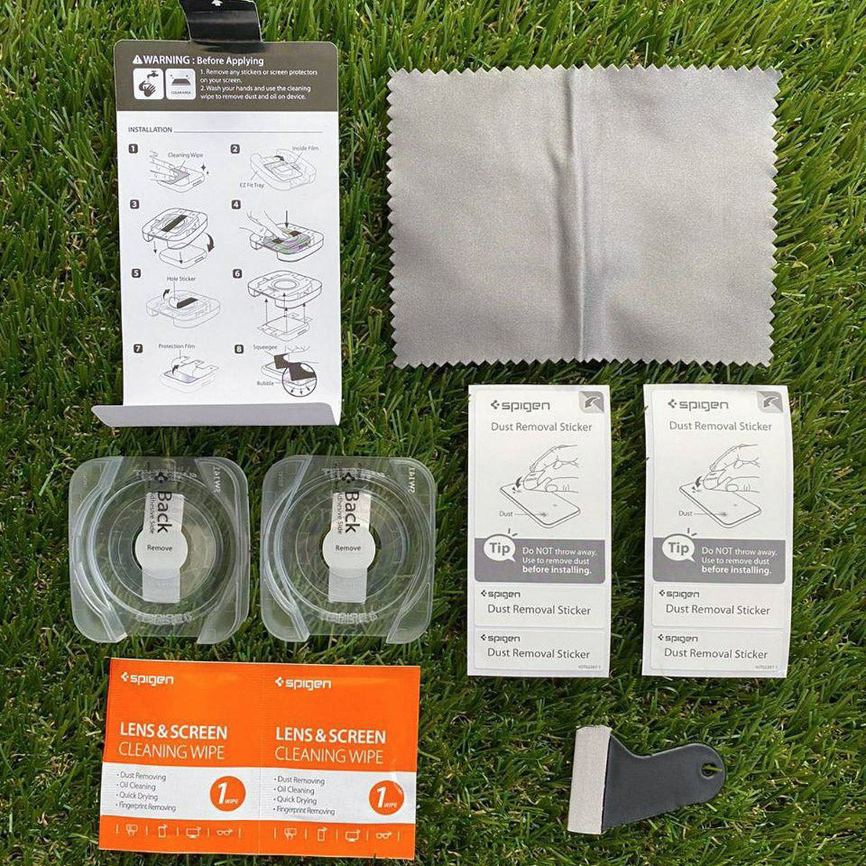 Glas für die Schutzhülle Spigen Glas.tR EZ Fit 2-Pack für Galaxy Watch 5/4 44mm