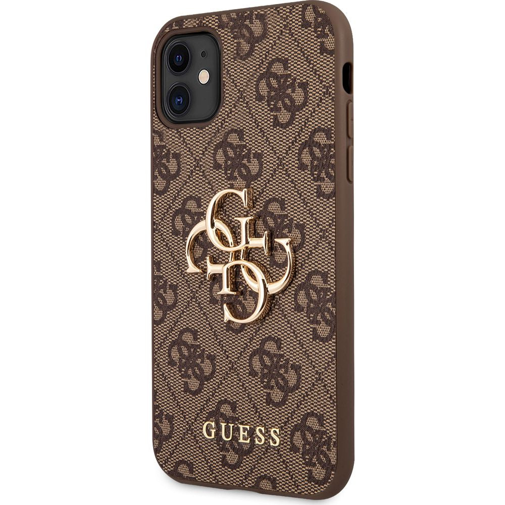 Schutzhülle Guess 4G Big Metal Logo für iPhone 11 / XR, Braun
