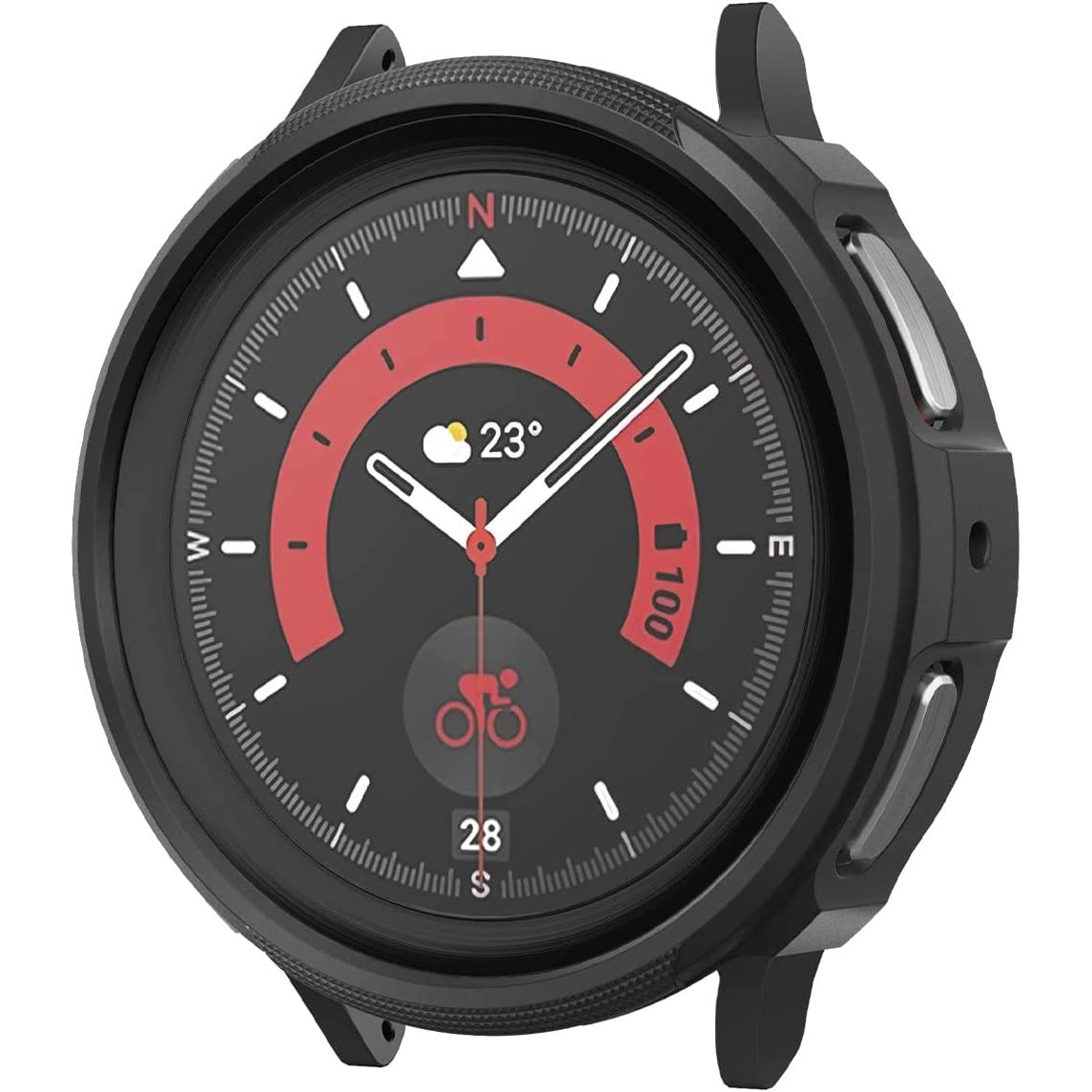 Schutzhülle Spigen Liquid Air für Galaxy Watch 5 Pro 45mm, Schwarz