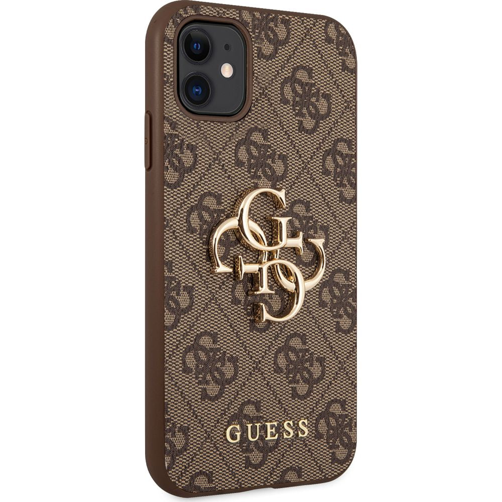 Schutzhülle Guess 4G Big Metal Logo für iPhone 11 / XR, Braun