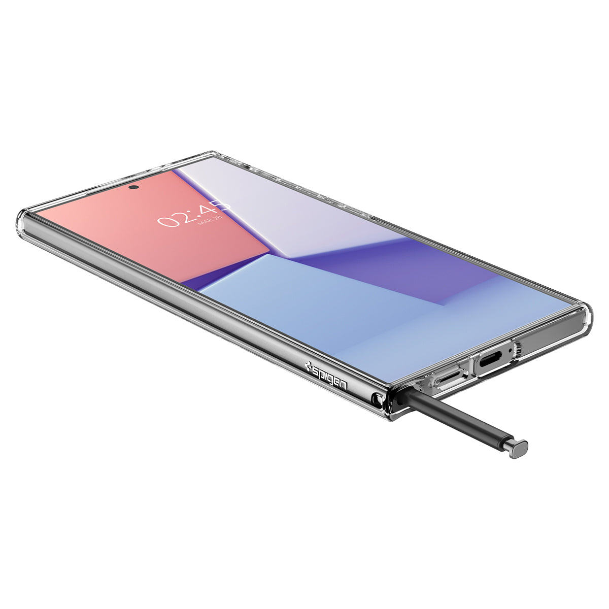 Schutzhülle für Galaxy S24 Ultra, Spigen Liquid Crystal, Transparent