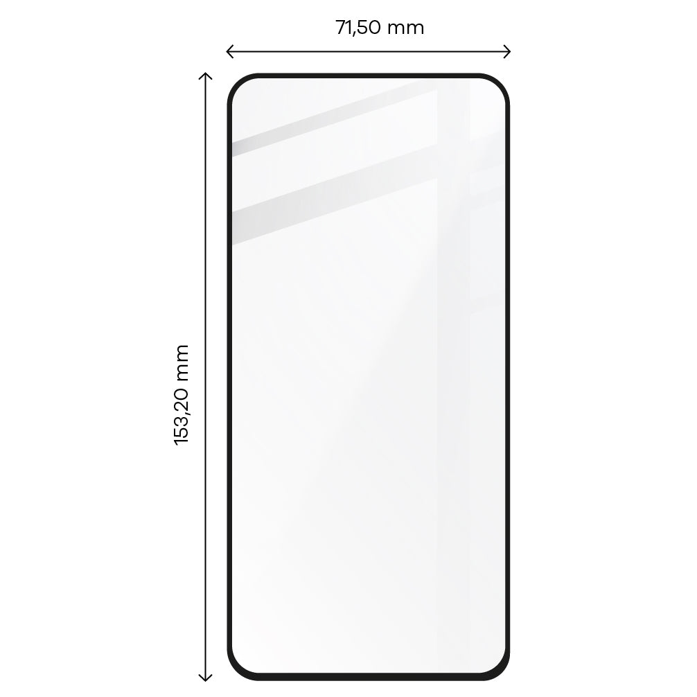 Gehärtetes Glas 2 - 2 Stück + Kameraschutz für Galaxy A54 5G, Bizon Glass Edge Pack, Schwarz