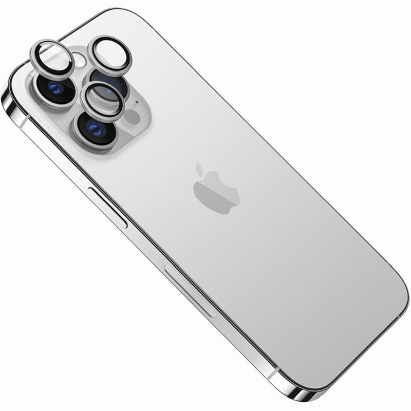 Gehärtetes Glas für die Kamera Fixed Invisible Camera Glass für iPhone 15 Pro / 15 Pro Max, Silbern