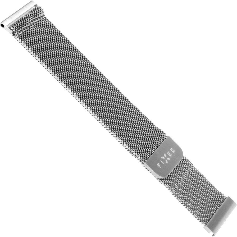 Armband für Smartwatch, Fixed Mesh Strap 20 mm, Silbern