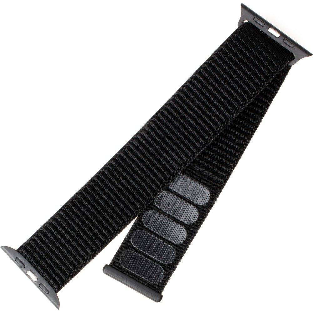 Armband Fixed Nylon Strap für Apple Watch 49/46/45/44 mm, Schwarz