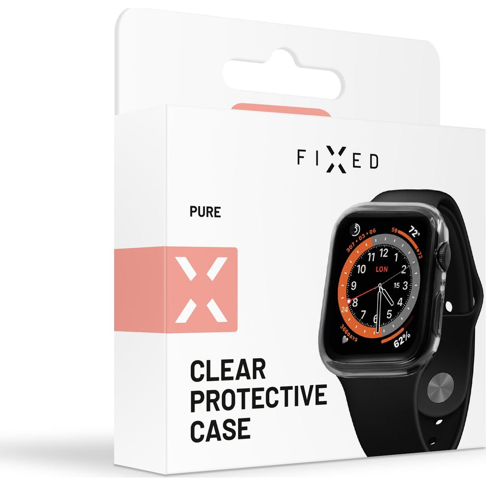 Schutzhülle mit Displayschutz Fixed Pure für Apple Watch Ultra 4/3/2/1 49 mm, Transparent