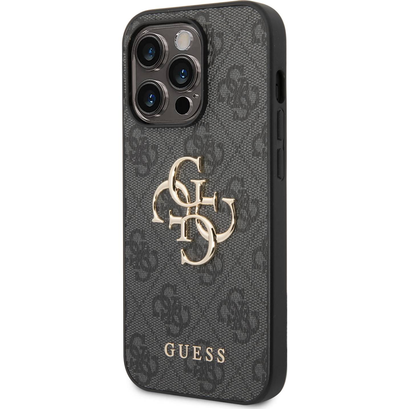 Schutzhülle Guess 4G Big Metal Logo für Apple iPhone 15 Pro Max, Grau