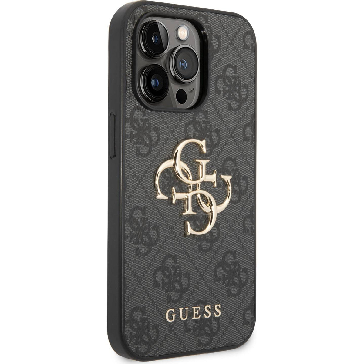 Schutzhülle Guess 4G Big Metal Logo für Apple iPhone 15 Pro Max, Grau