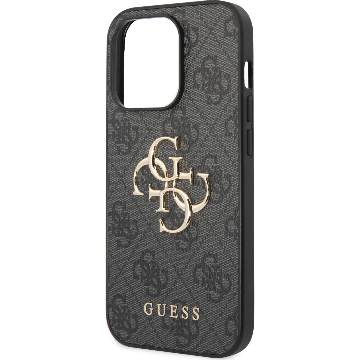 Schutzhülle Guess 4G Big Metal Logo für Apple iPhone 15 Pro Max, Grau
