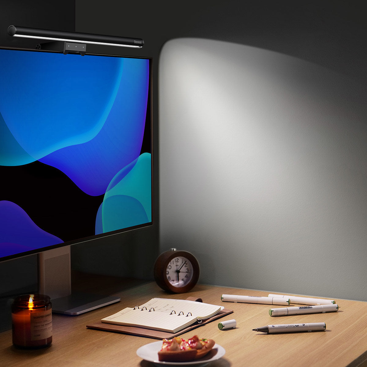 Baseus i-wok2 Touchpanel-Tischleuchte für Bildschirm, Schwarz