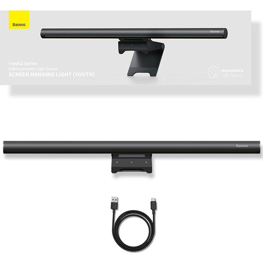 Baseus i-wok2 Touchpanel-Tischleuchte für Bildschirm, Schwarz