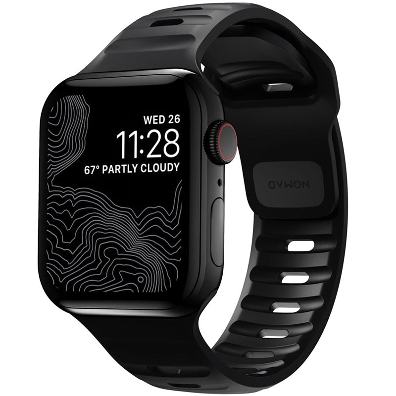 Nomad Sport Strap für Apple Watch 49/46/45/44 mm, Schwarz