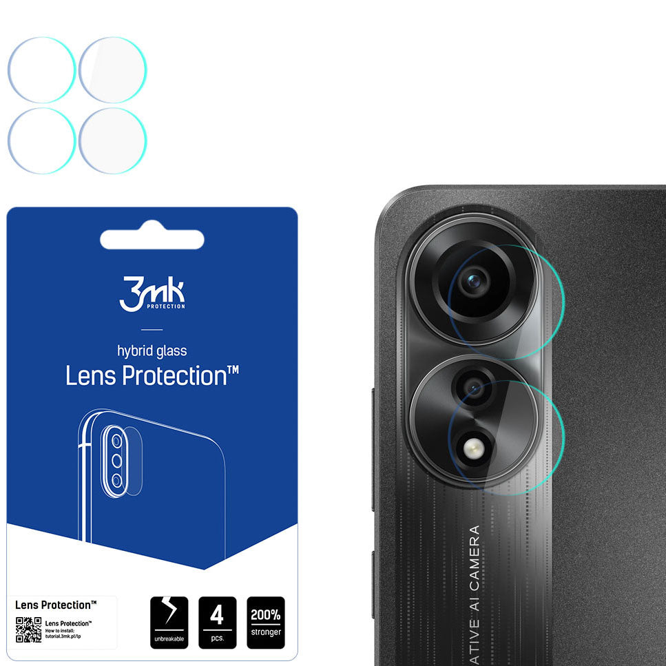 Objektivschutz 3mk Lens Protection für Oppo A78 4G, 4 Sätze