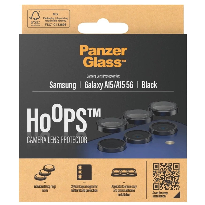 Gehärtetes Glas PanzerGlass Hoops für Galaxy A15 5G/4G