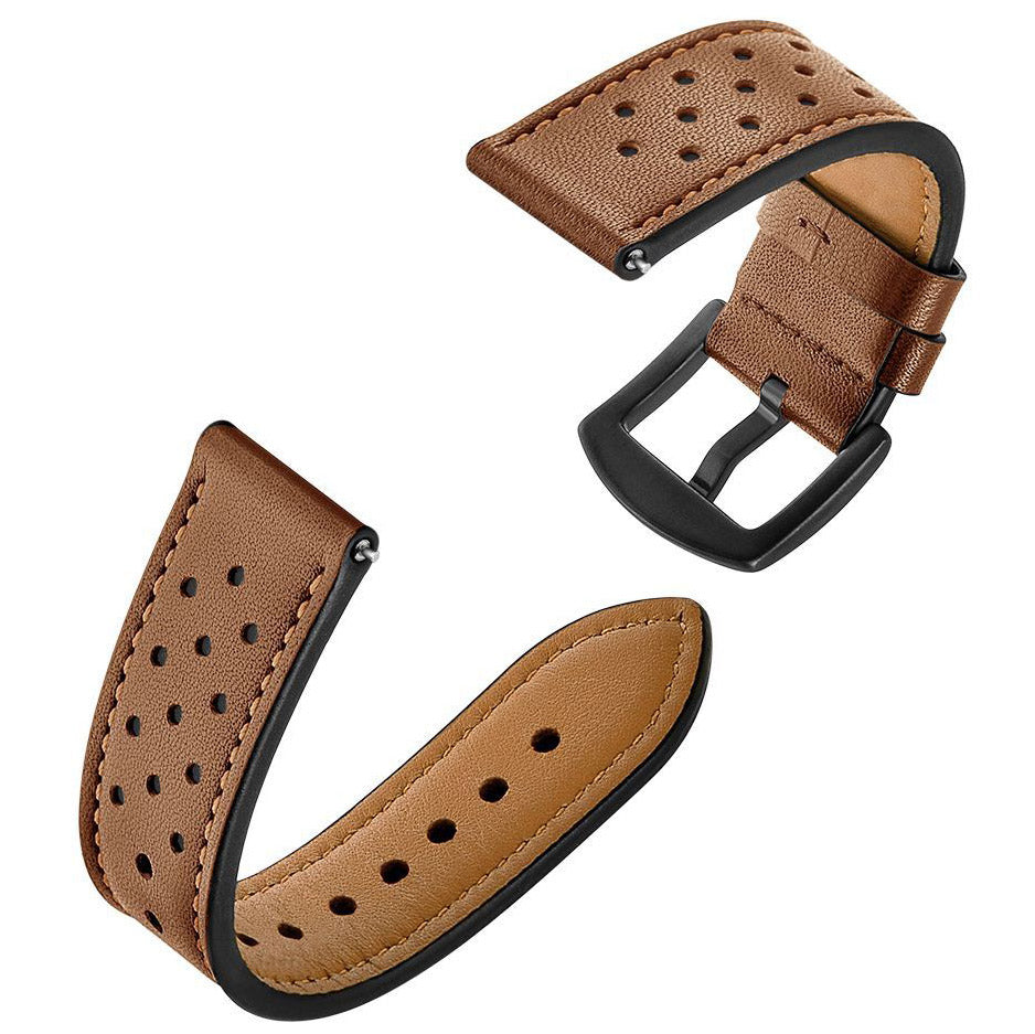 Lederarmband für Galaxy Watch 6/5 Pro/5/4/3, Tech-Protect Leather, Braun