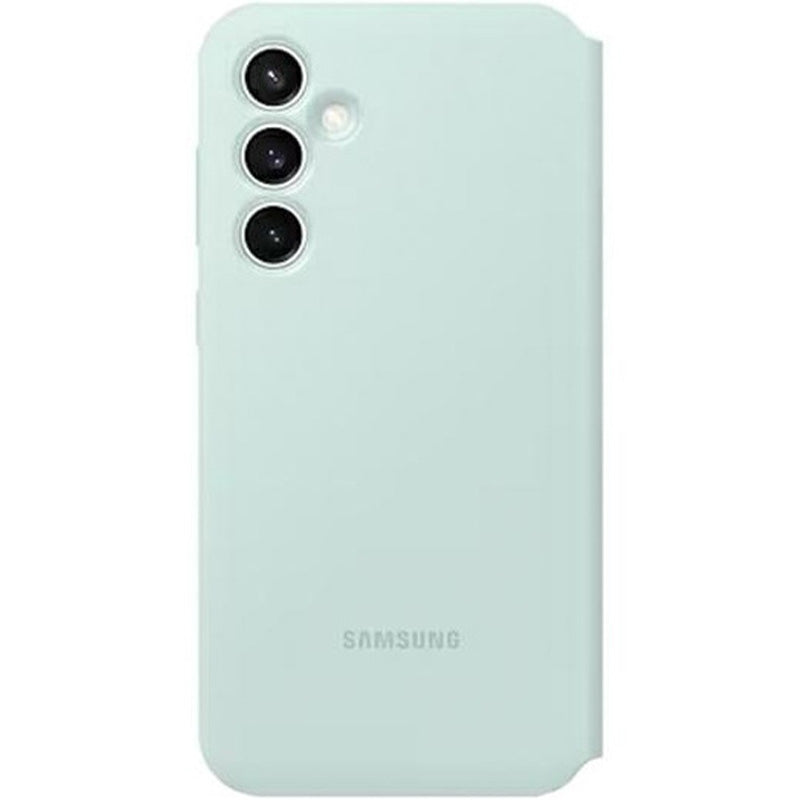 Schutzhülle mit Klappe für Galaxy S23 FE, Samsung Smart View Wallet Case, Minzgrün
