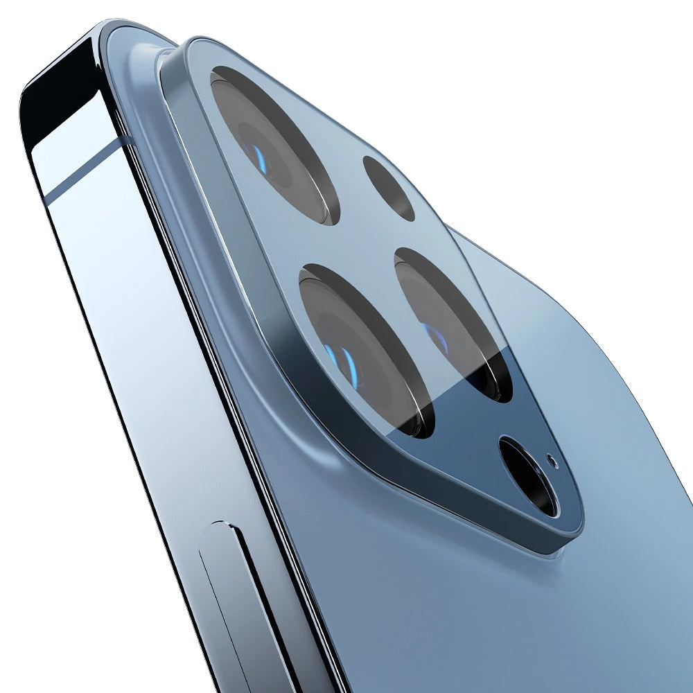 Glas für die Kamera Spigen Glas.tR Optik 2-Pack iPhone 13 Pro / 13 Pro Max, Blau