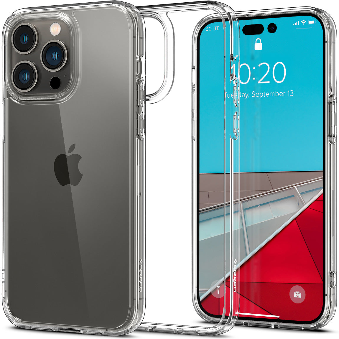 Schutzhülle Spigen Crystal Hybrid für iPhone 14 Pro, Transparent