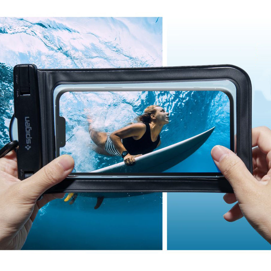 Wasserdichte Schutzhülle Spigen A601 Waterproof 2-Pack, schwarz