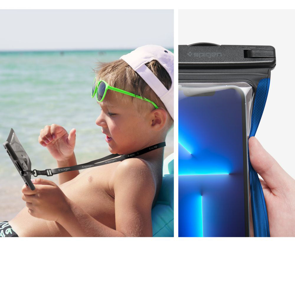 Wasserdichte Schutzhülle Spigen A601 Waterproof 2-Pack, schwarz