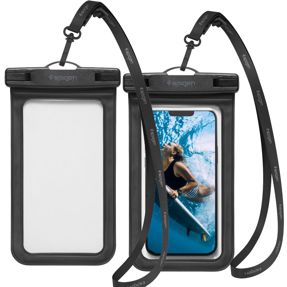 Wasserdichte Schutzhülle Spigen A601 Waterproof 2-Pack, schwarz