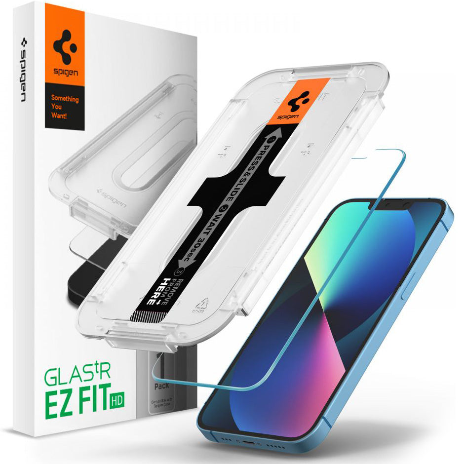 Glas für die Schutzhülle für iPhone 17e / 16e / 14 / 13 Pro / 13, Spigen Glas.tR EZ Fit 1-Pack