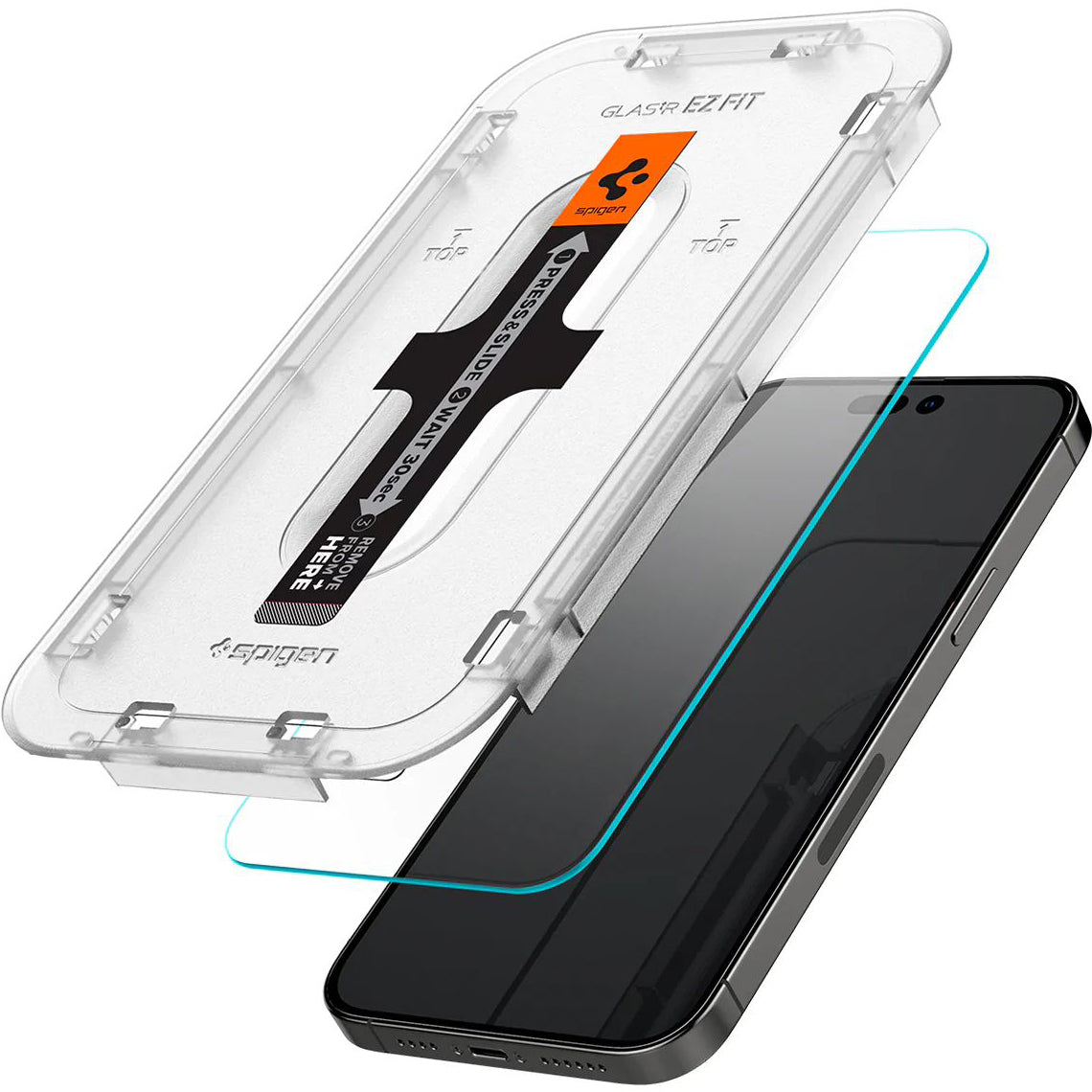 Glas für die Schutzhülle Spigen Glas.tR EZ Fit 2-Pack für iPhone 14 Pro