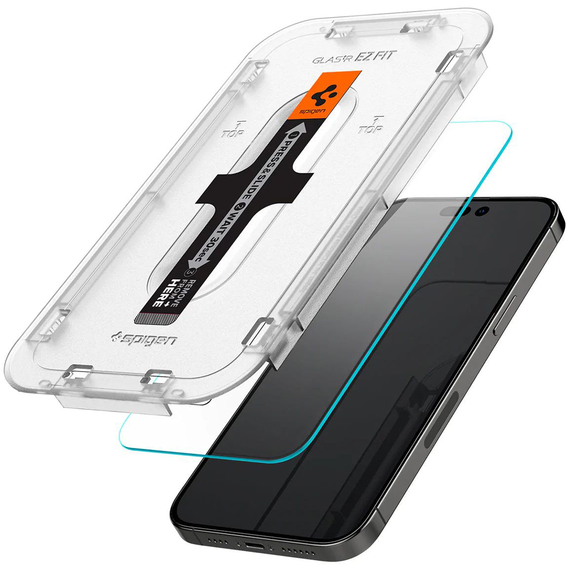 Glas für die Schutzhülle Spigen Glas.tR EZ Fit 2-Pack für iPhone 14 Pro Max